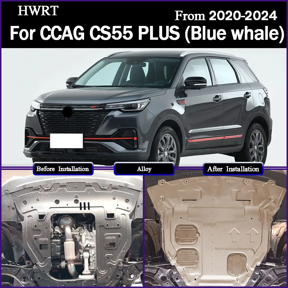 

For CCAG CS55 PLUS (Blue whale) 2020-2024 1.5T Engine Chassis Shield Splash Bottom Protection Board Car Accessories Under Cover