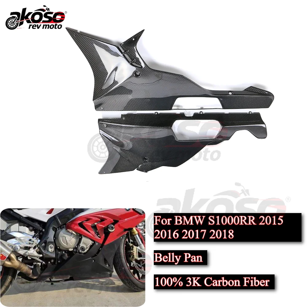 Bodykit Für BMW S1000RR 2015-2018 Motorrad Geändert Bauch Pan Untere Seite Gugel Verkleidungen Panels Platte Abdeckung Carbon faser Teile
