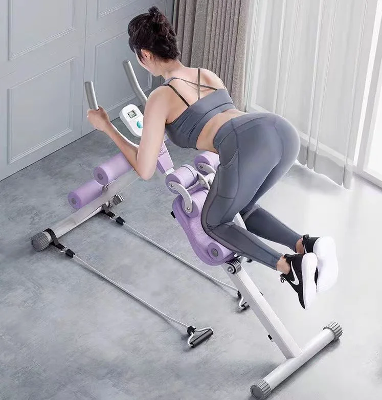 

Hot Sales Multifunctional Height Adjustable Abs Crunch Machine Ab Workout Abdominal Exercises Machine for Home Gym