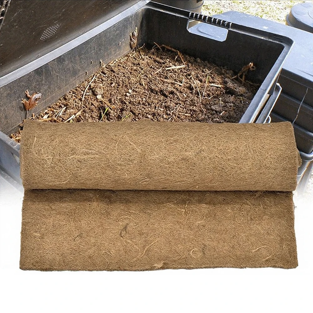 Garden Decoration Coco Coir Liner Flower Basket Insert Natural Coconut Fiber Breathable Coir Mat Biodegradable Coir