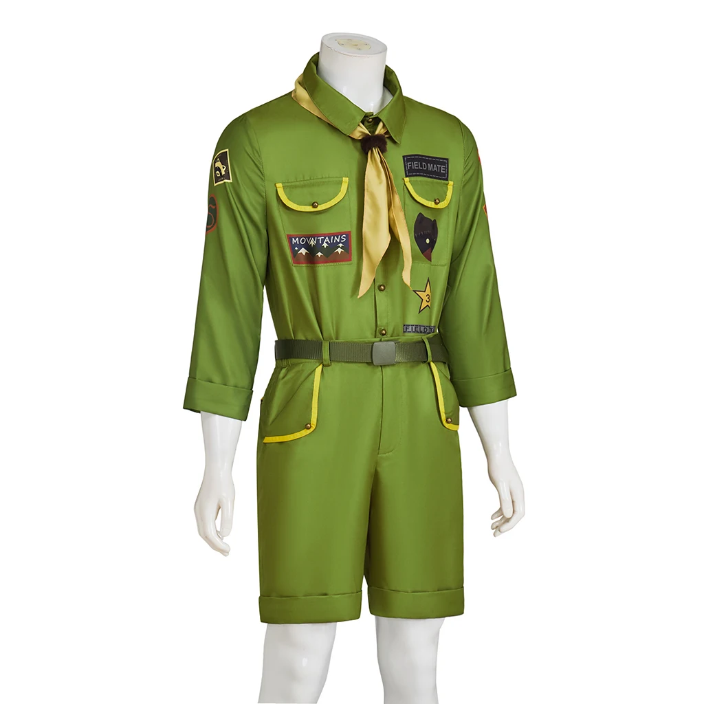 Moonrise Kingdom Sam Shakusky Cosplay Costume Men's Green Camp Suits Top Pants Full Set Halloween Carnival Outfits - view 2