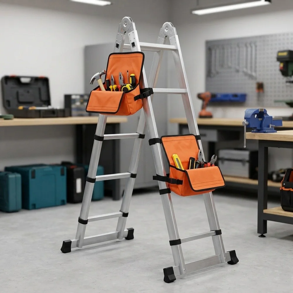 Tool Bags for Telescopic Ladders Pack of 2 Offering Comfortable Carrying and Efficient Tool Accessibility  Tool