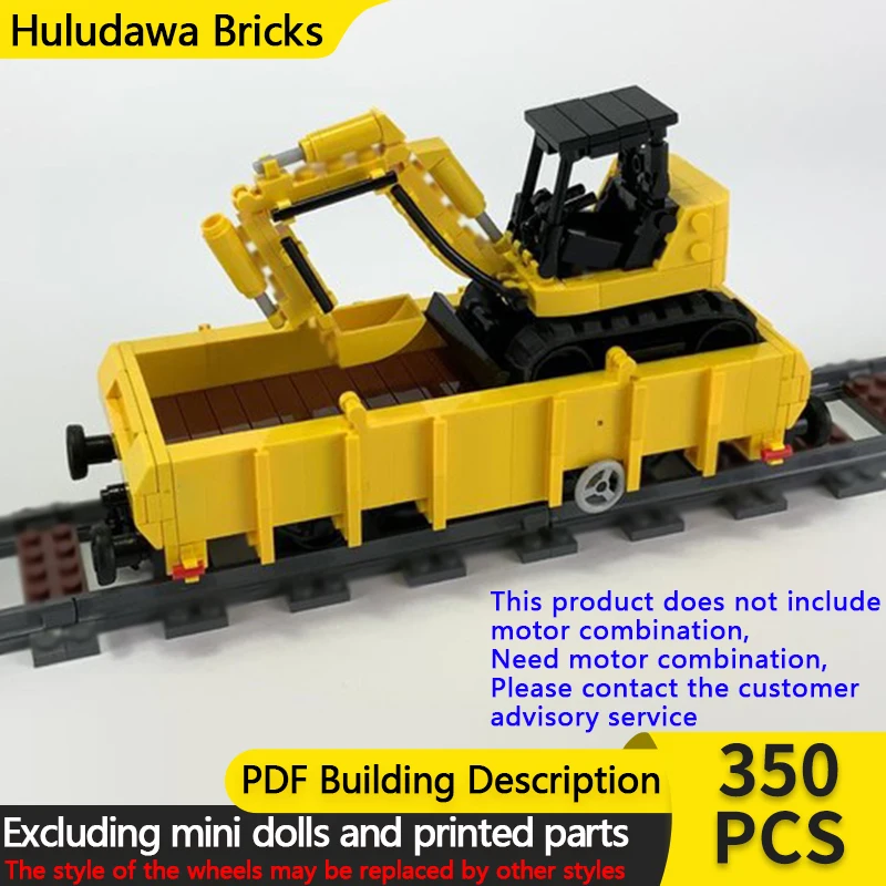 

City Car Model MOC Building Bricks Transport Excavator Wagon Modular Technology Children Holiday Gifts Assemble Toys Suit