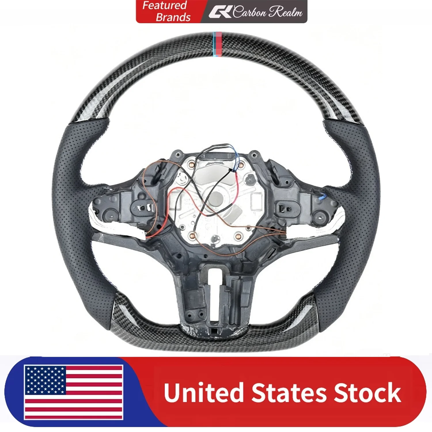 

Real Carbon Fiber Perforated Leather Steering Wheel For BMW G20 G21 G28 G22 G29 G80 F40 F44 F82 F83 F87 with Heated Sport Racing Wheel