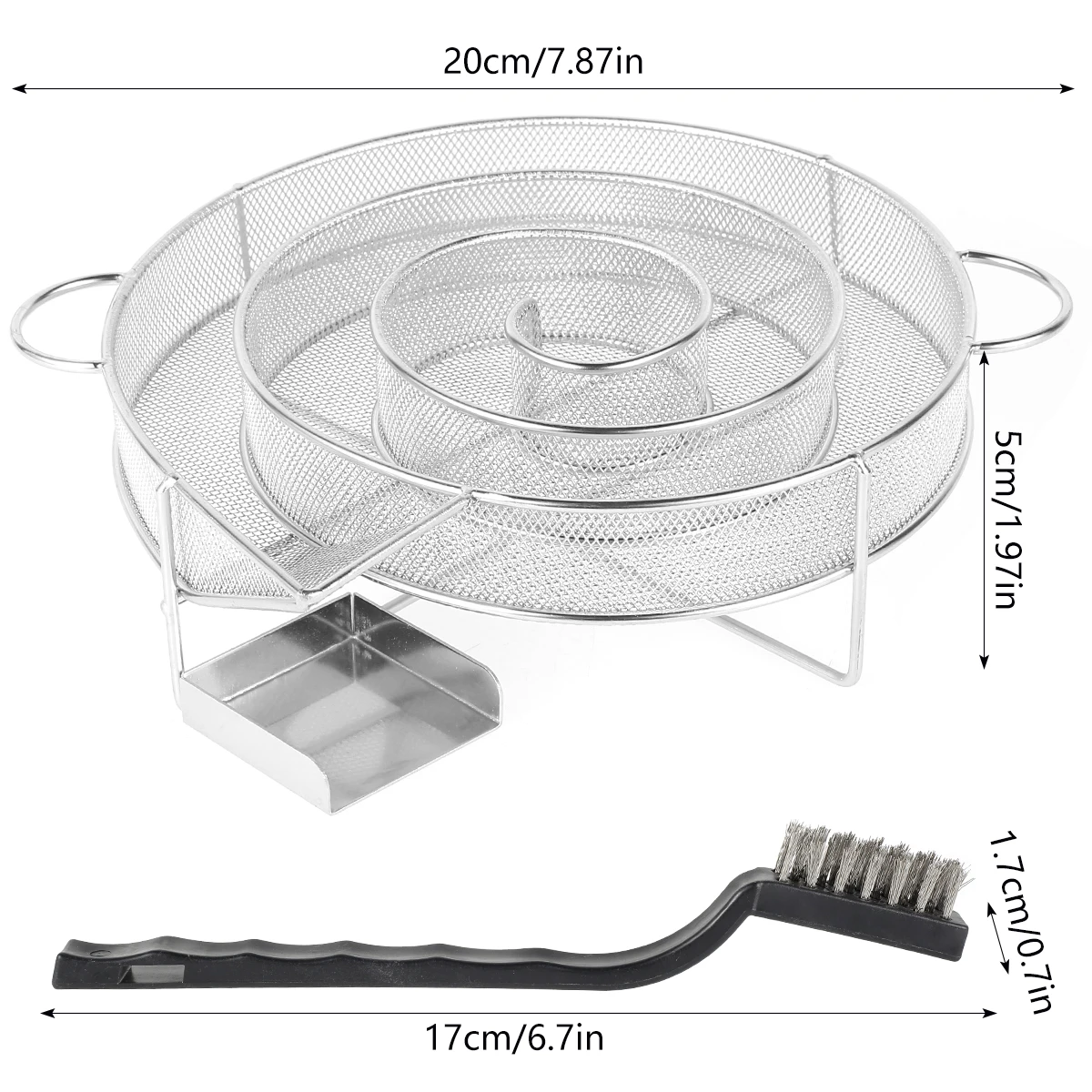 Cold Smoke Generator For BBQ Grill Or Smoker Wood Dust Hot And Cold Smoking Salmon Meat Burn Cooking Stainless Bbq Tools