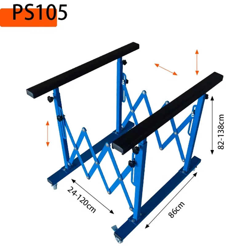 Engine Hood Painting Stand Body Repair Stand Multi-Function Adjustable Bumper Painting Stand Engine Deck Smooth-Moving Repair To