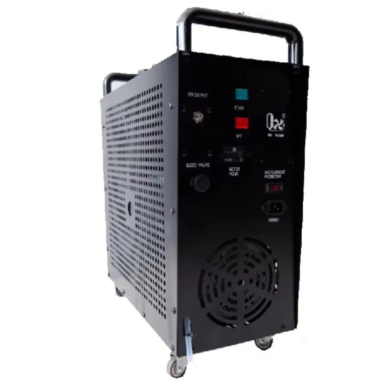 G-X-E-5K1 496bar 7200psi  Electric High Pressure scuba Diving Pcp air Compressor for Hunting Low Noise Oil Free with Wheels