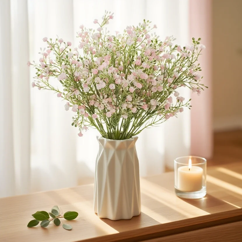 

10pcs Artificial Flowers Plants Gypsophila Wedding Bridal Bouquets Home Vase Table Garden Party Diy Photography Props Decoration