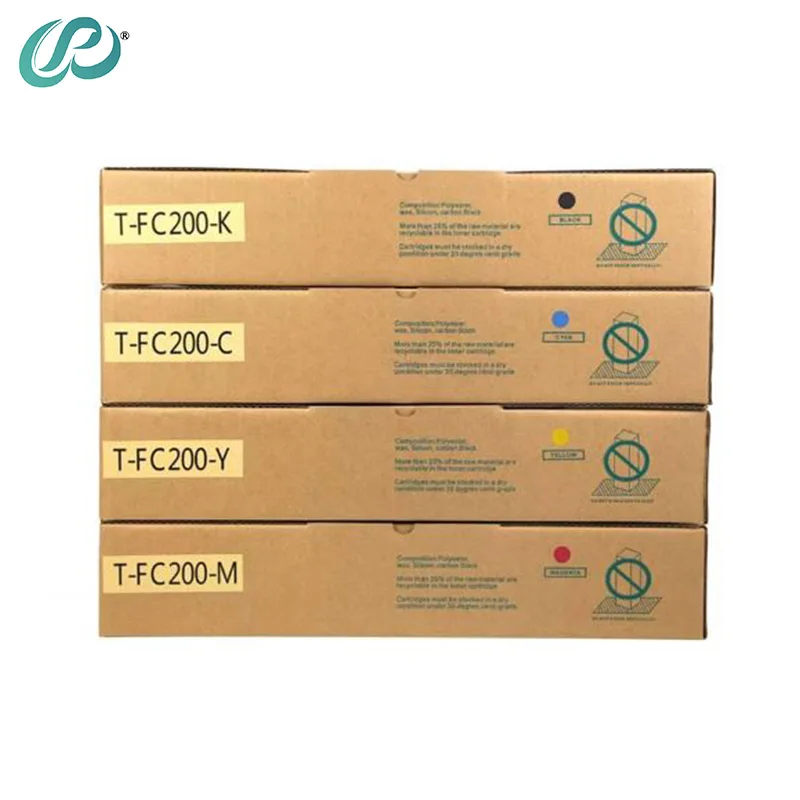 4PCS T-FC200 Toner Cartridge Compatible for Toshiba E-Studio 2000 2500AC High Quality Refill Toner Cartridge CMYK500g