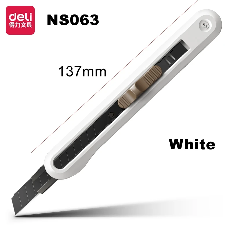 Deli Nusign NS062/171mm NS063/137mm kunstmes – veelzijdig en praktisch snijgereedschap in 4 kleuren, geschikt voor gebruik op kantoor, thuis en op school.
