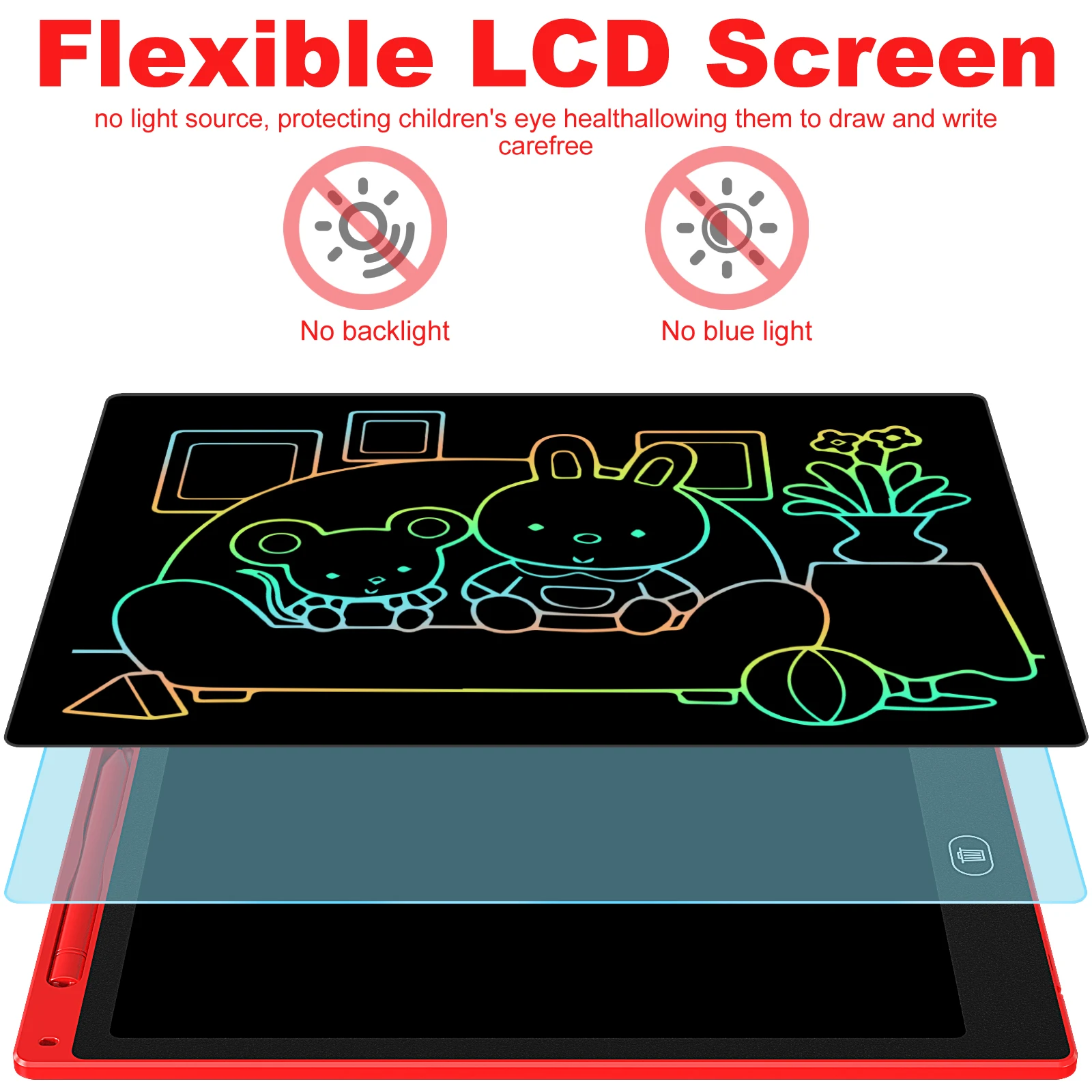 12-delig 8,5 inch LCD-schrijftablet, graffiti-tekentafel voor kinderen, elektronisch doodle-pad, perfect educatief speelgoed