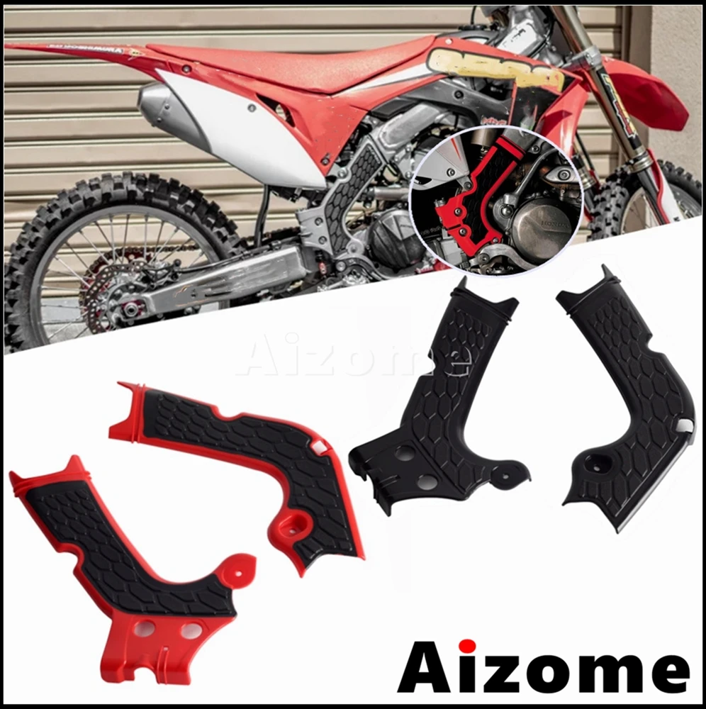 Motocross X Frame Guard For Honda CRF 250 300 450 R RX 250R 250RX 300RX 450R 450RX Crash Cover X-Grip Frame Protector 2017-2019