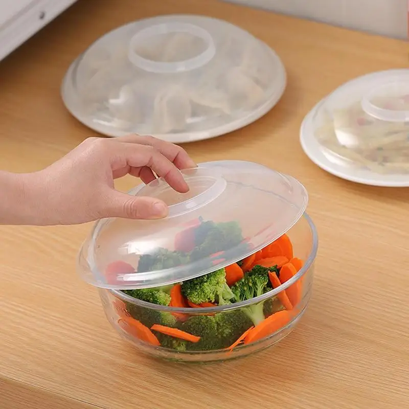 

Microwave Cover Transparent Flavour Keeping Lid Heat Resistant Microwave Splatter Cover with Vent for Reheating Cooking Meal