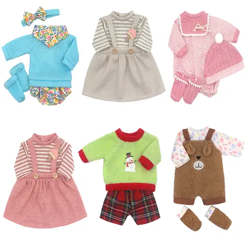 Baby Born Doll Abiti per bambola appena nata da 13-18 pollici Cute Jumpers Pagliaccetti Vestito + Scarpe Accessori per bambole Festival Regalo di compleanno