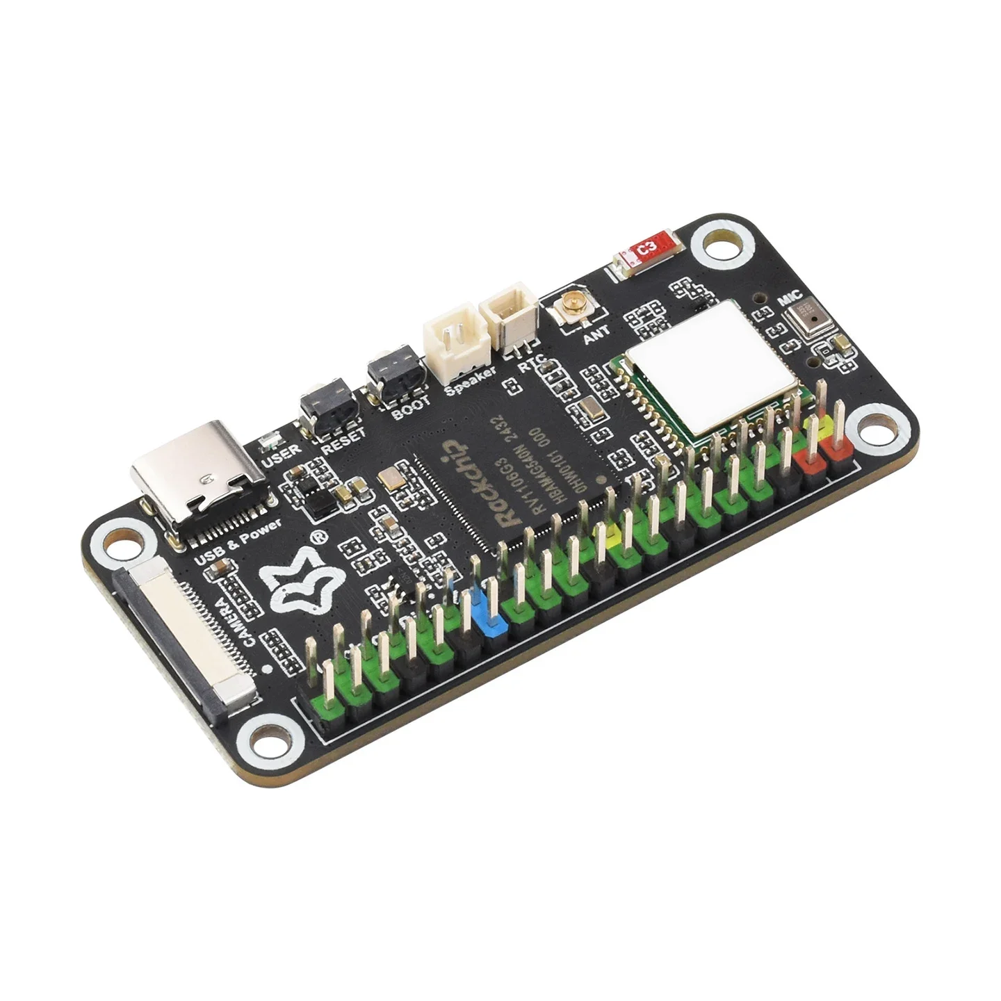 Waveshare Luckfox Pico Zero Linux Micro Development Board, Based On Luckfox RV1106G3 Chip, 1 TOPS, 8GB eMMC, With Wireless