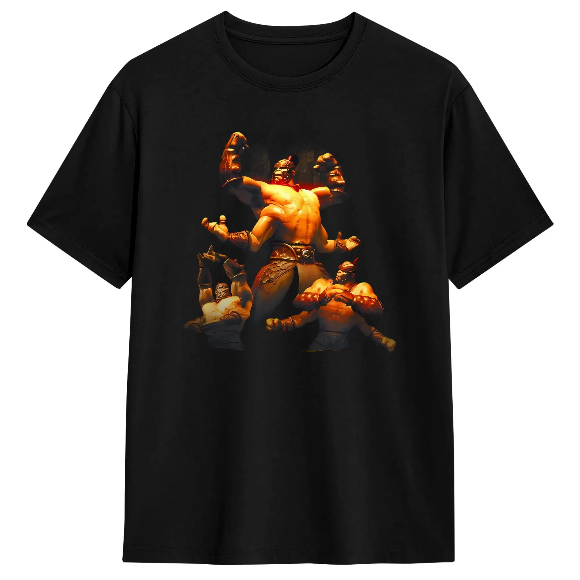 Hot Game Mortal Kombat 2 Cotton T Shirt For Men Summer  Vintage T-Shirts O Neck Hippie Tees Oversized Hot Sale Clothing