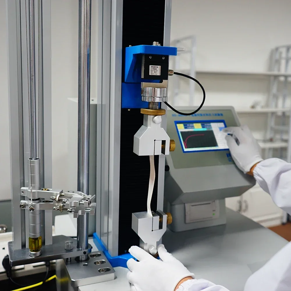 Computer Control Peel Force Universal Tensile Strength Test Equipment with Elongation Meter
