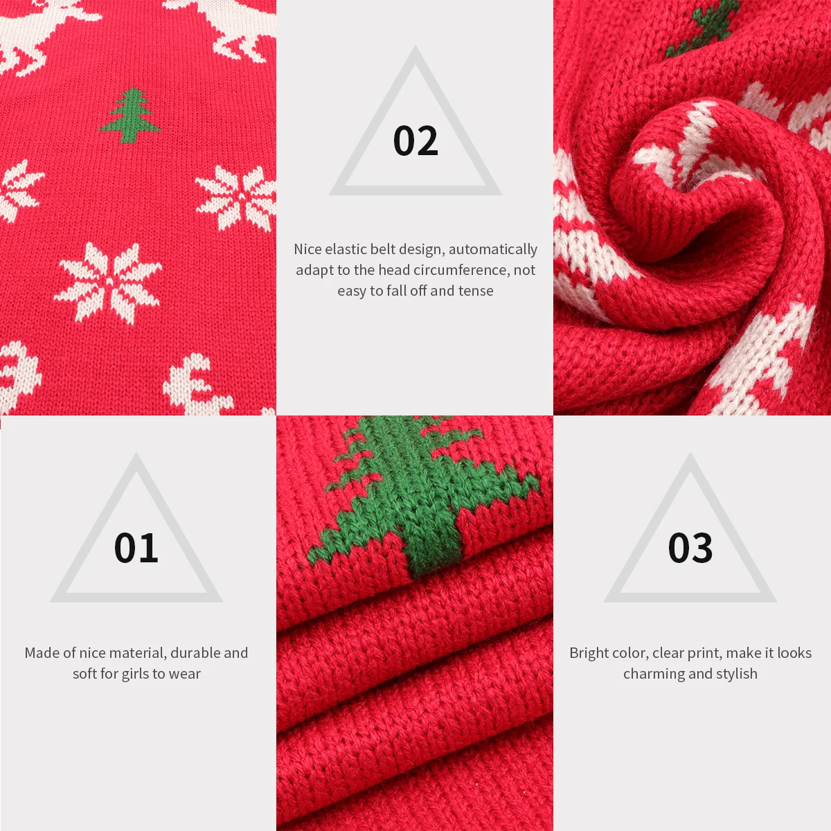 

Christmas Warm Scarf Acrylic Fibers Shawl Women Men Cashmere Couple Lovely Printed Bright Color Clear Print Traditional Style
