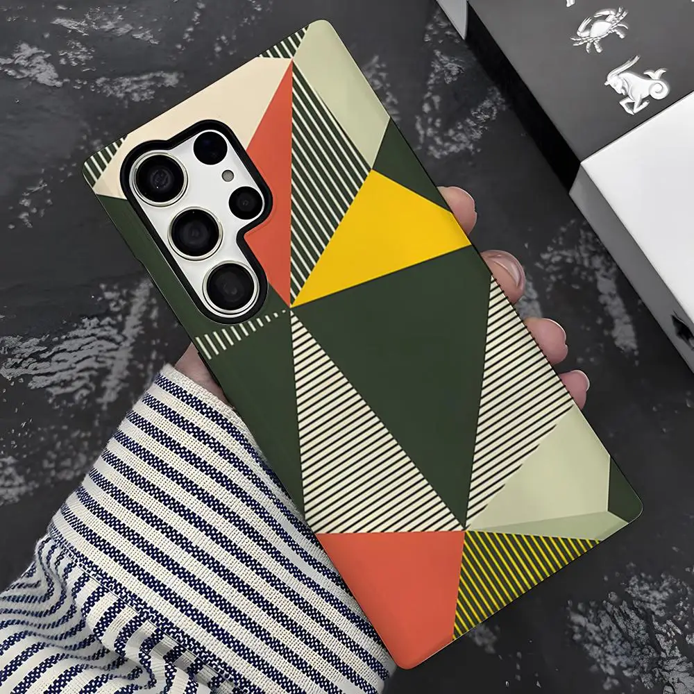 Чехол для телефона Bauhaus Exhibition Art для Samsung S25 S21 S22 S23 S24 FE Ultra Plus A56 A36 A26 A16, глянцевый чехол 2 в 1