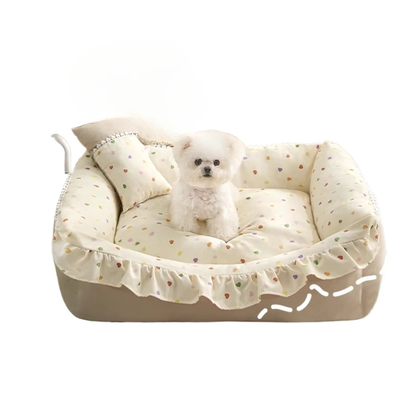 

The kennel is universal in all seasons, removable and washable, princess dog bed, sofa, cat nest, summer pet supplies
