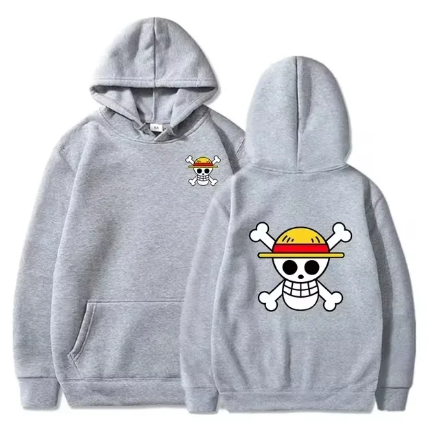 Anime Een Stuk Hoodies Mannen en Vrouwen Herfst Winter Casual Trui Katoenen Sweatshirts Met Capuchon Mode Trainingspak Tops Streetwear