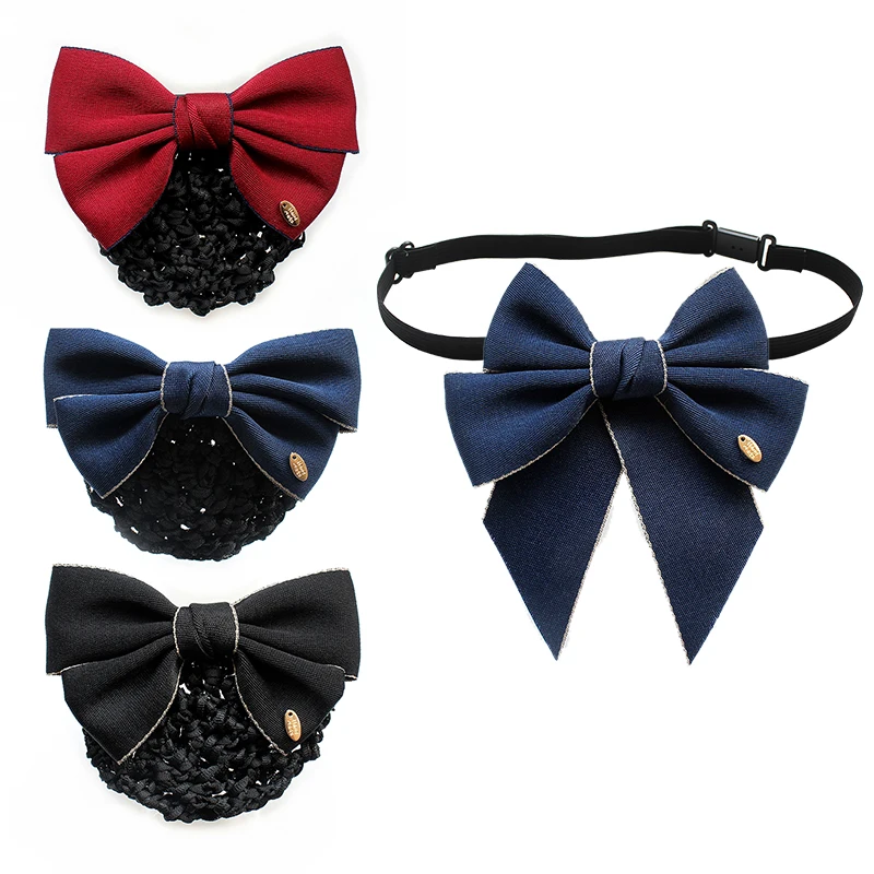 แฟชั่นดอกไม้ใหม่สาว Rhinestone Bow Tie เข็มกลัดสีดําสีขาวเสื้อลายเสื้อริบบิ้น Bowtie สําหรับผู้หญิงอุปกรณ์เสริม