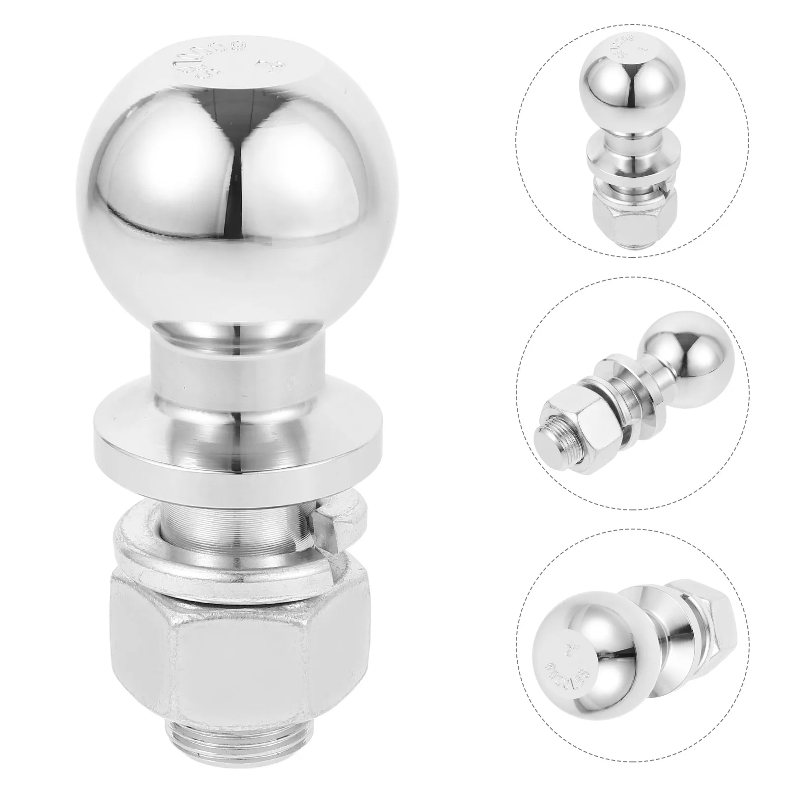 

2 Inch Trailer Ball Joint Heavy Duty Hitch Receiver 6000lbs Towing Capacity Trailer Hitch Ball Mount Boat Camper Tow Ball For