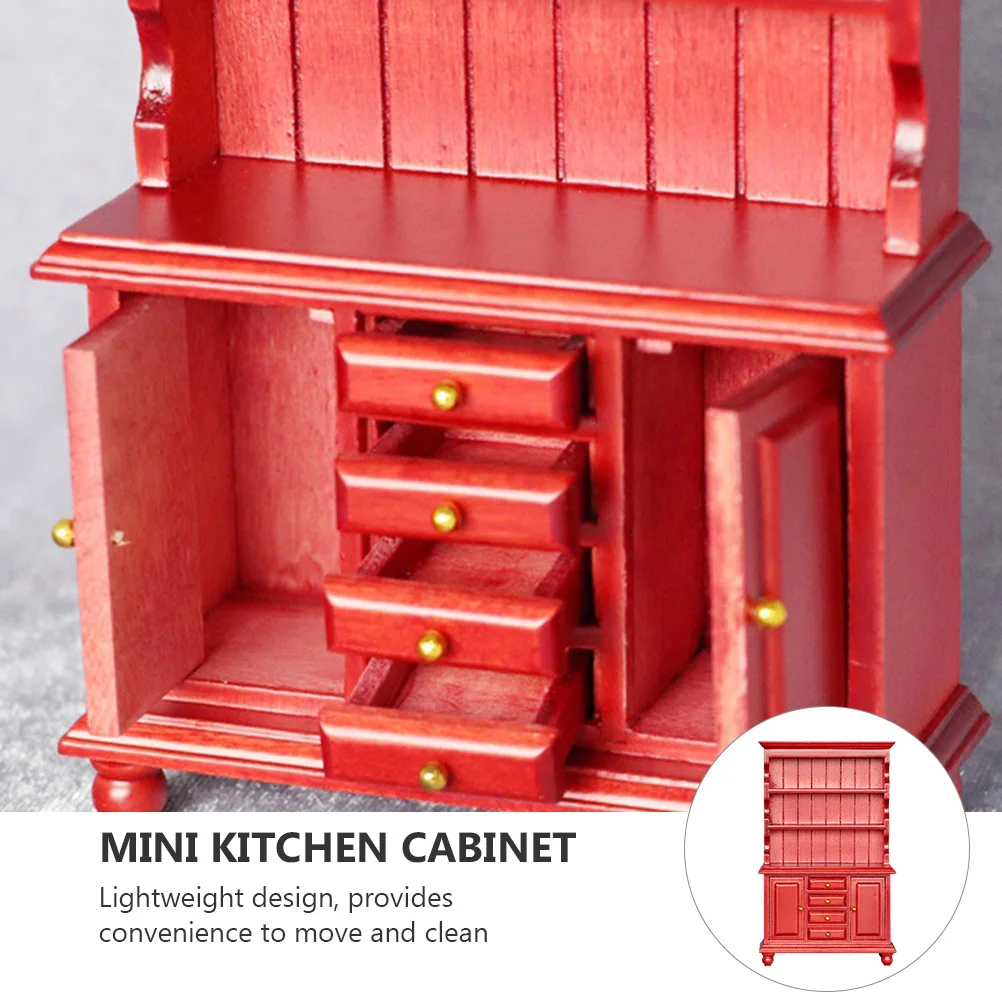 Estantería para niños, Mini armario Vertical, estantería, ropa, muebles de juguete, casa roja para niños