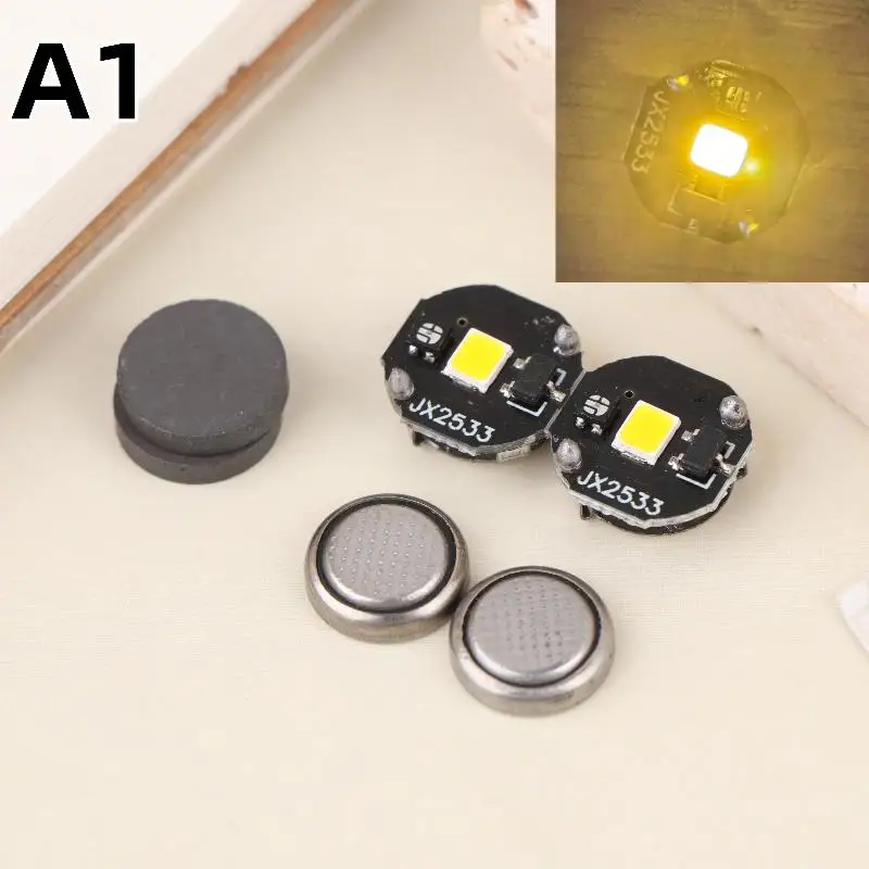 2Pcs LED Light Microwave Magnetic Control Switch Lighting Chip Animation Hand To Do Plus Light Model Toy Wireless Lamp