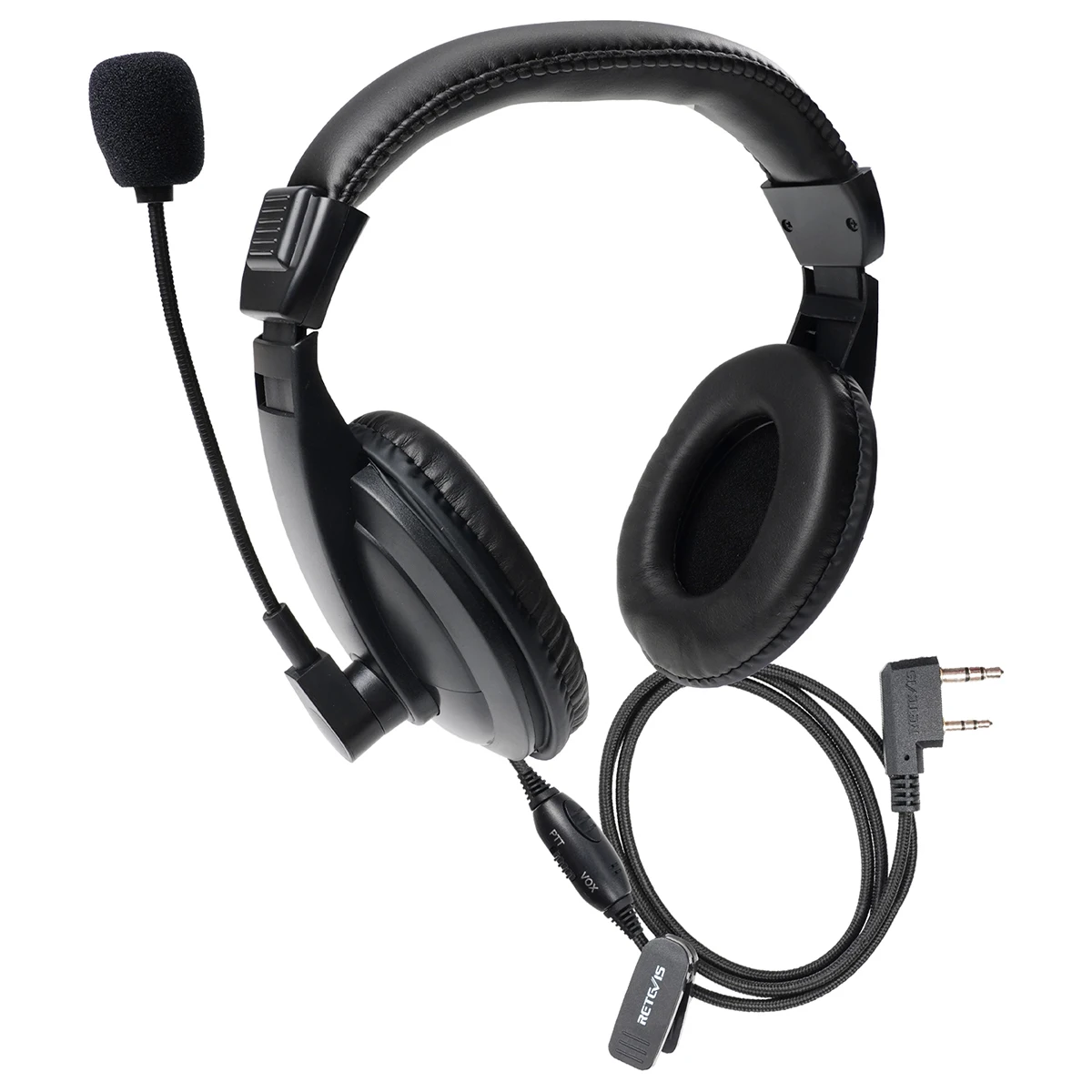 Retevis Ehk004 Ptt Mic Oortelefoon Walkie Talkie Headset Flexibel Voor Kenwood Voor Baofeng UV-5R Bf-888S Voor Retevis H777 Rt5r Rt622