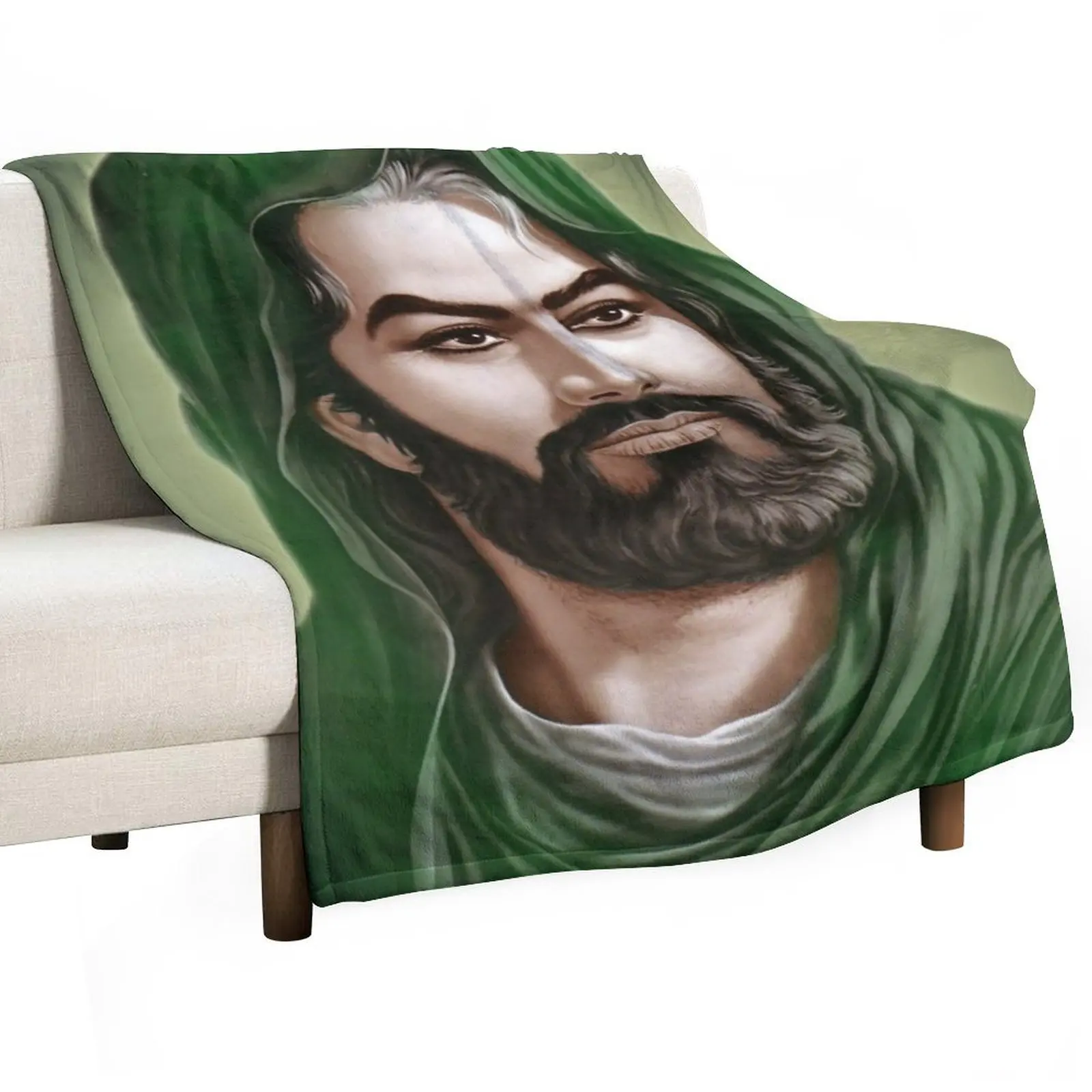 

al imam al hussein Throw Blanket Beach Retros Thermal Beautifuls Blankets