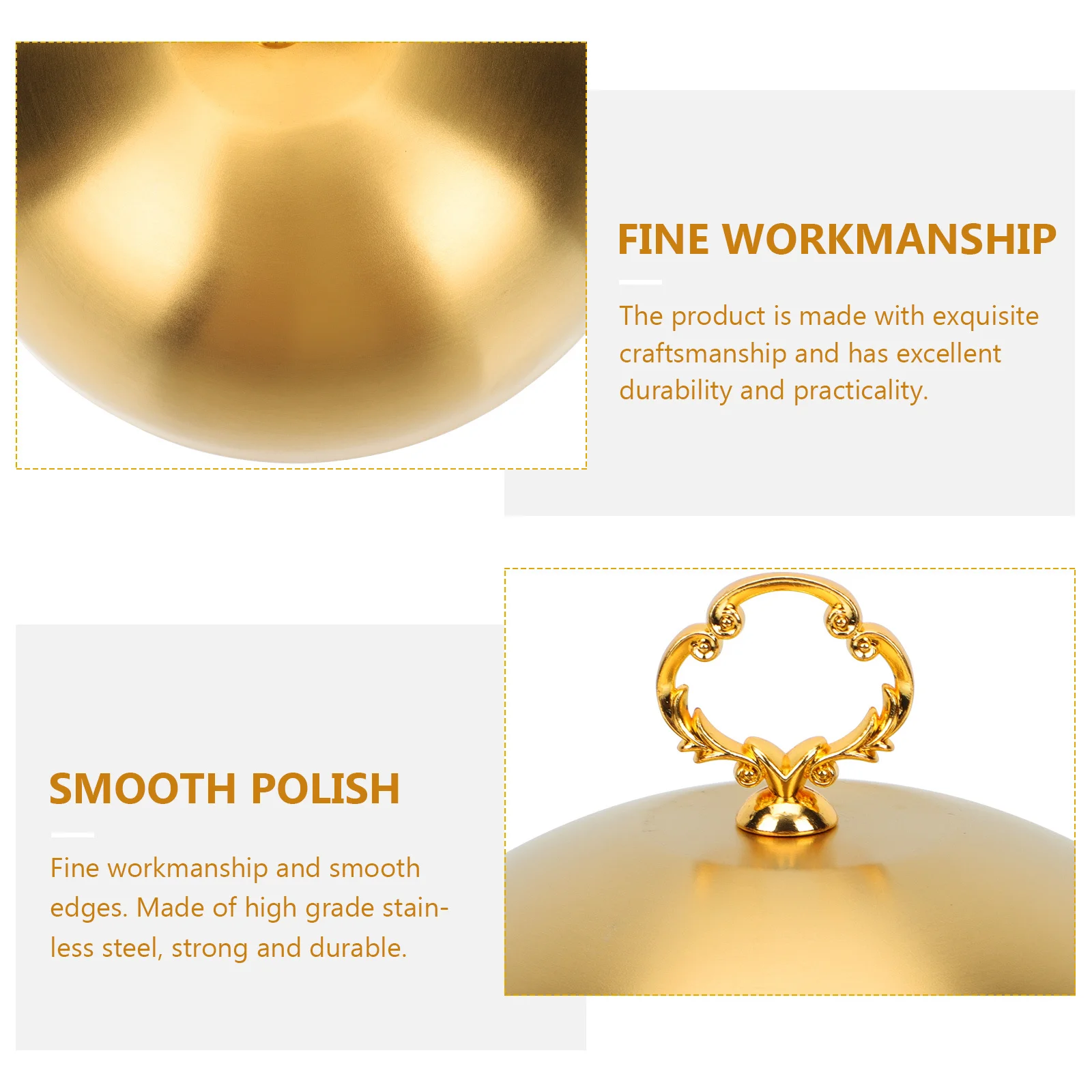 

Stainless Steel Steak Cover Smooth Edges Oil Splatter Guard For Food Protection Household Dish Cover Kitchen Bar Tool