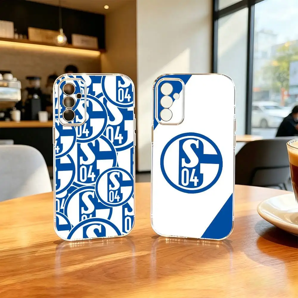 S-Schalke S04  Phone Case For SamsungA10,12,20,21S,30,31,40,50,51,52,70,71 Transparent Cover