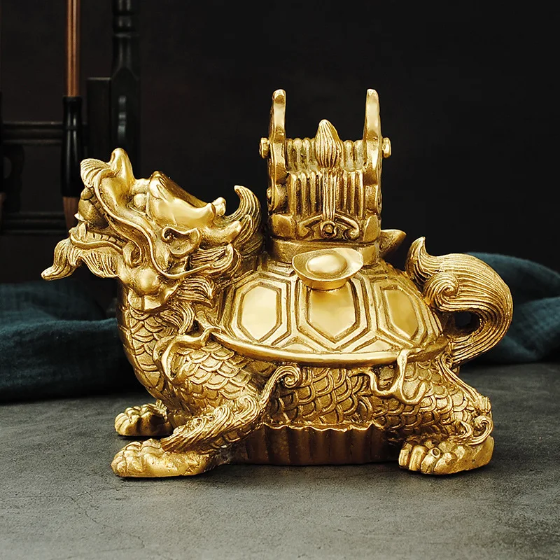 Pure Three Yuan and First Step Upward Mobility Ornament Full Copper Staircase Home Living Study Room Lucky Decoratio