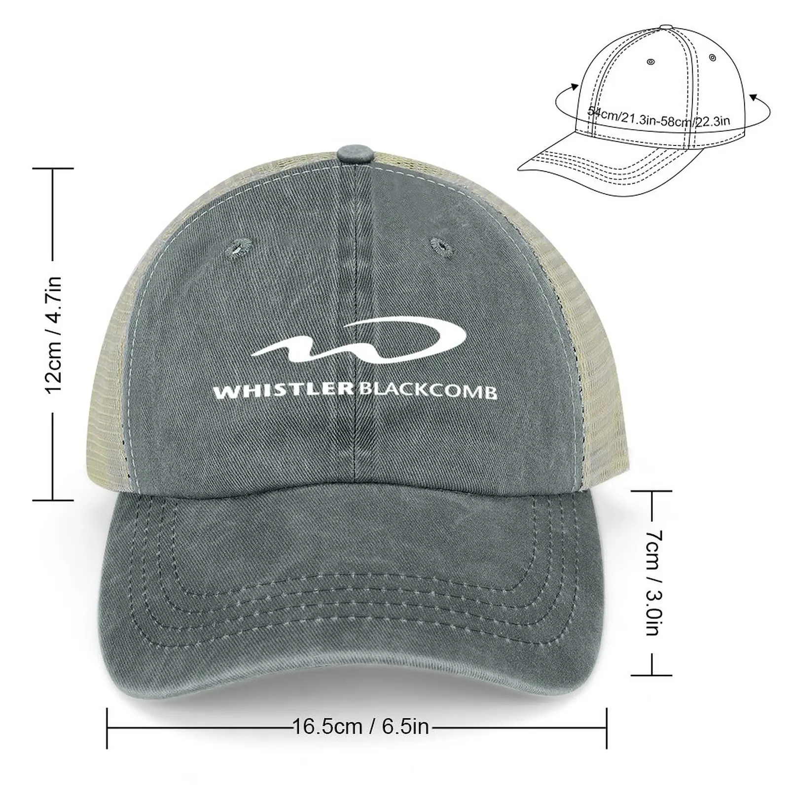 Whistler Blackcomb Resort, Canada - White Writing Cowboy Hat Sun Hat For Children Luxury Cap Dropshipping Women'S Hat 2023 Men'S