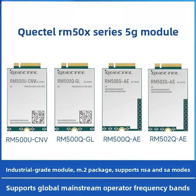 RM500U - CN 5G Sub - 6 جيجا هرتز وحدة M.2 عامل الشكل متوافق مع أربعة مشغلين في الصين