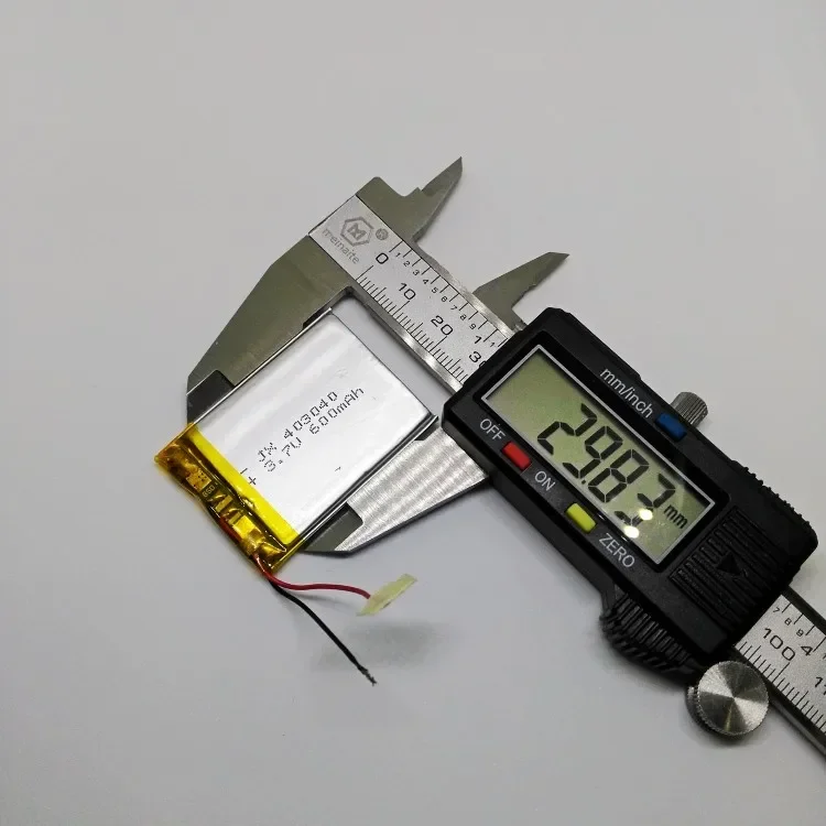 Batería para grabadora de tráfico, batería de litio integrada de 3,7 V, altavoz inalámbrico Bluetooth de polímero 403040 general de gran capacidad