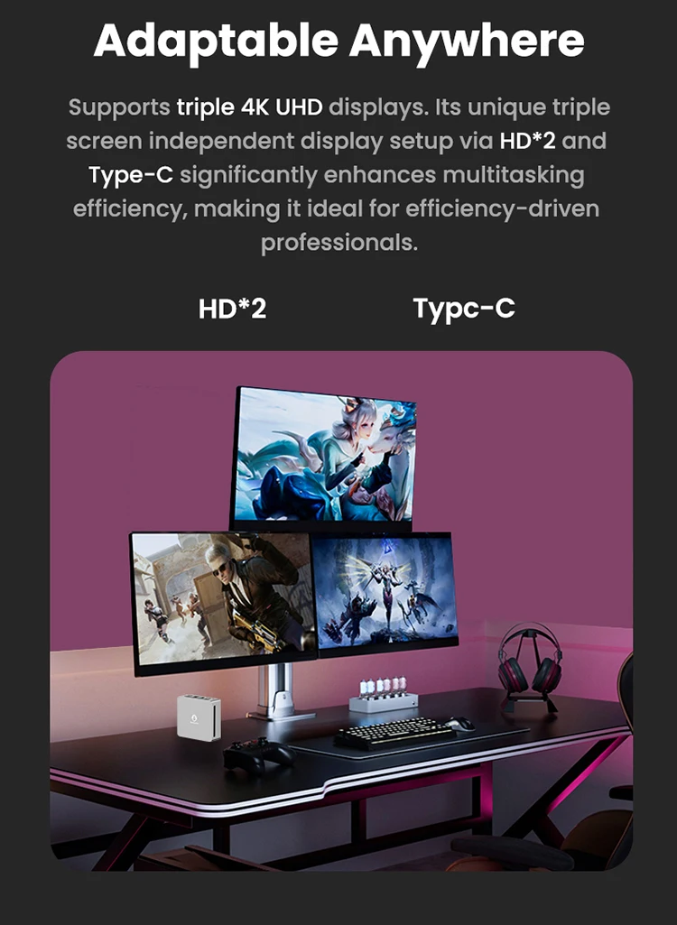  GenMachine AMD Ryzen™ 7 5850U Windows 11 Ryzen MINI PC DDR4 8 Core 16 Thread 1.9GHz Up to 4.4GHz TDP 15W WIFI6 BT5.2 4.4GHz