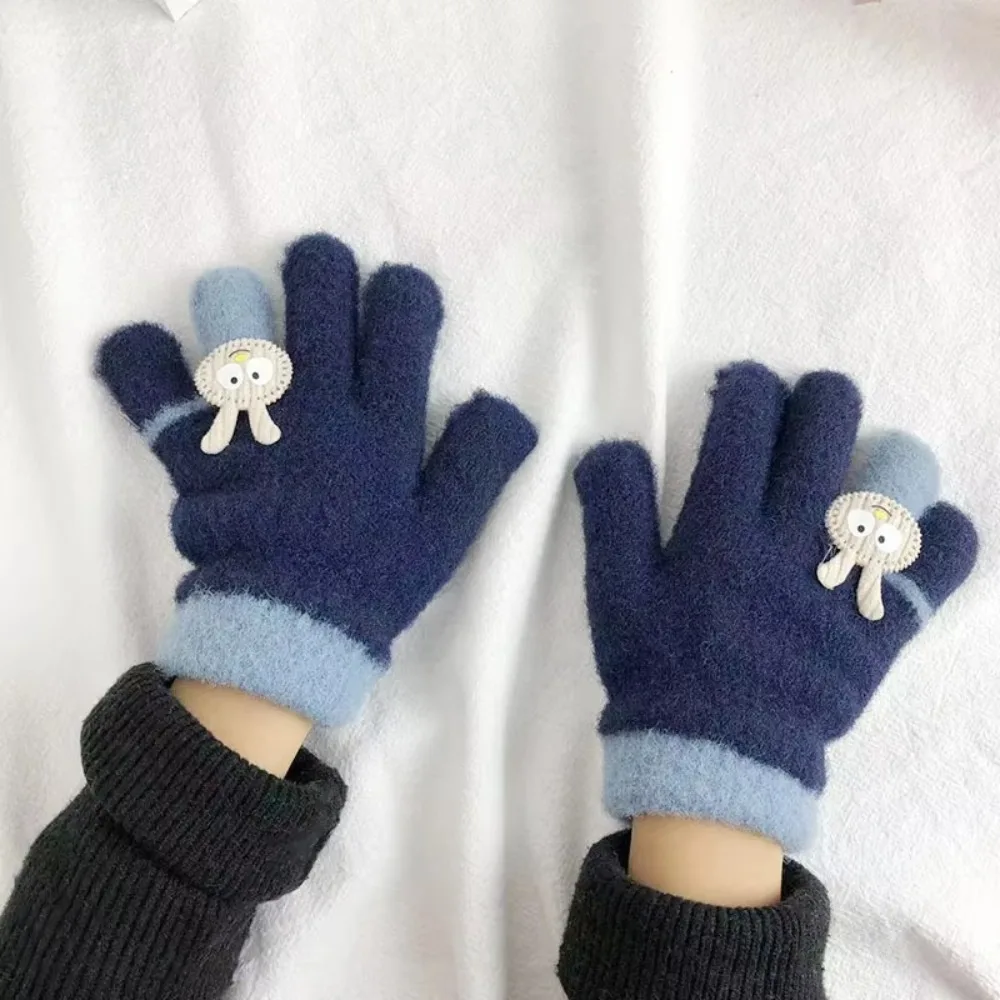 Guantes de invierno de alta calidad para niños y niñas, guantes de conejo cálidos, guantes de punto para niños y niñas de 2 a 6 años