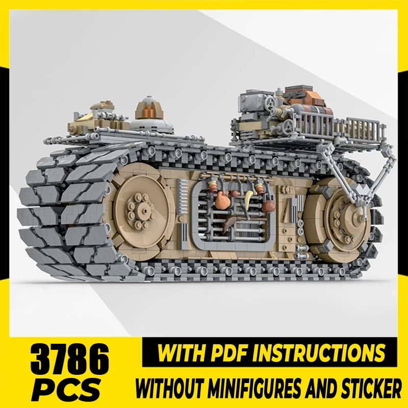 Star Movie Series Moc Building Bricks DN-25 Treadable Tracked Vehicle Model Building Technology Modular Blocks Construstion Toy