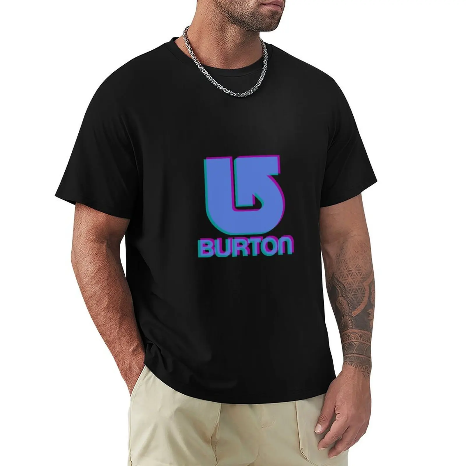 Burton Snowboards Logo 3D T-Shirt Cool Feeling Summer Tee Shirt