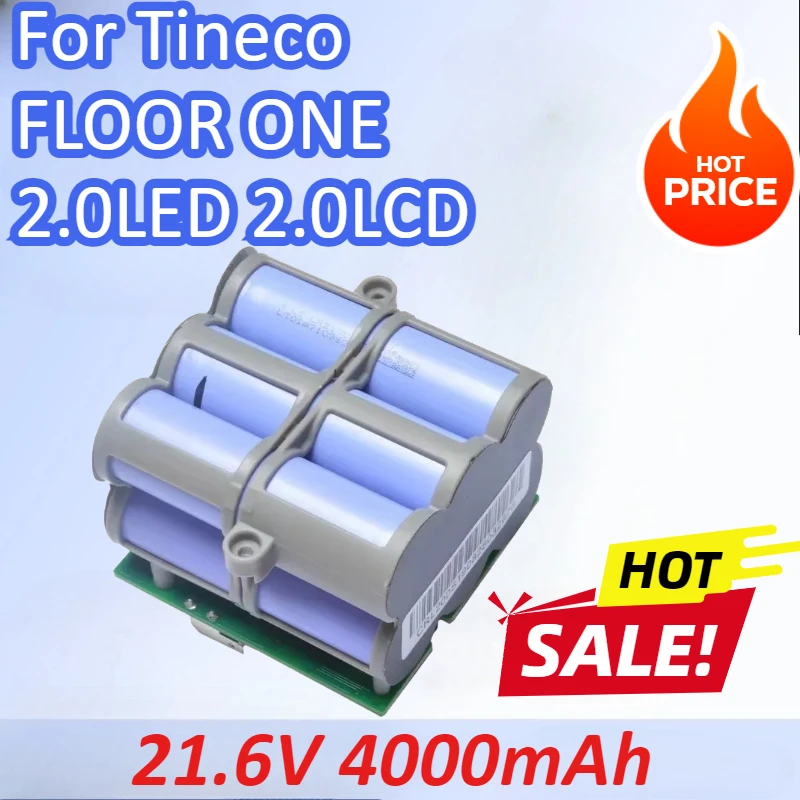 

21.6V 4000mAh Vacuum Cleaner Battery For Tineco FLOOR ONE 2.0LED 2.0LCD FW100100CN FW100400CN FW100700CN FW100800CN CL2019-10