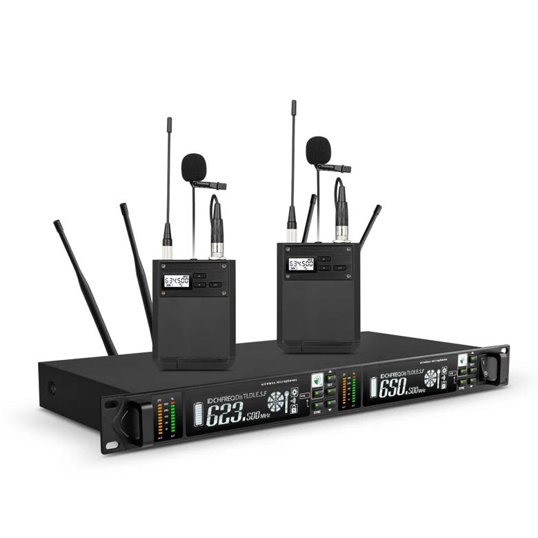 Customized Portable Wireless System Headset Interview Microphone Set for Live Streaming Smartphone/DSLR   /Computer