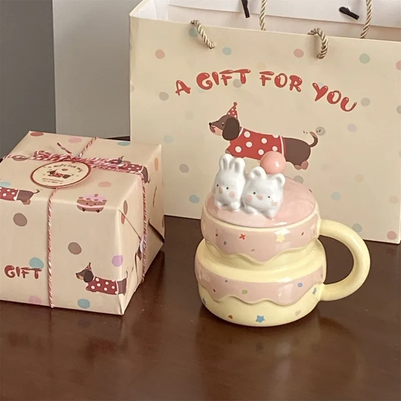

Kawaii Latte Coffee Cup Beauty Reusable Cappuccino Lids Coffee Cup Portable Travel Canecas De Porcelana Home Accessories
