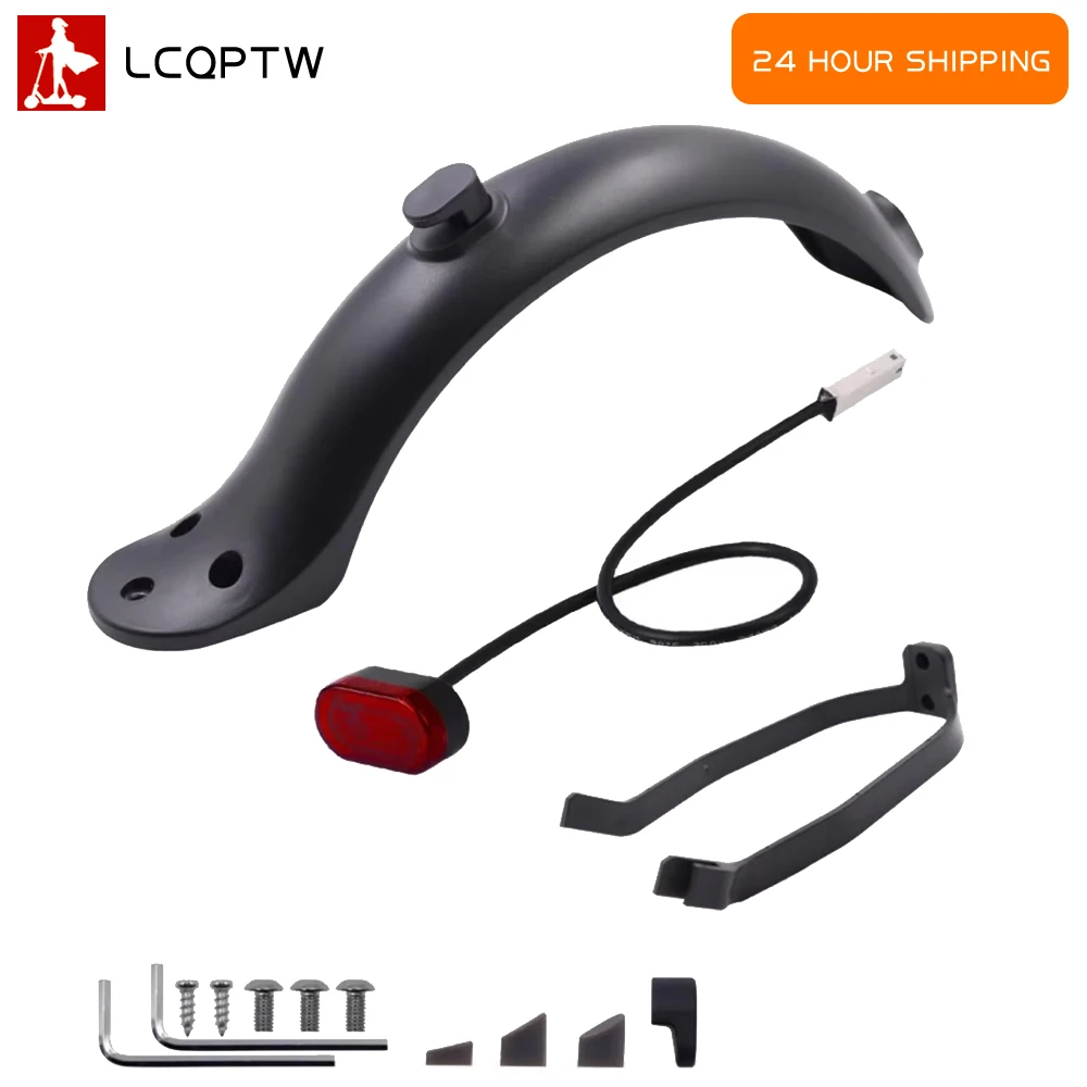 Para Xiaomi M365/pro Scooter Elétrico Dianteiro Traseiro Pára-choques Asas Luz De Freio Lama Guarda Protección Apoio Accesorios