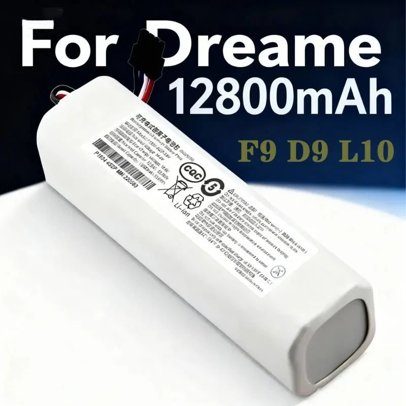 100% Original-Akku für Dreame Roboter-Staubsauger D9 F9 L10 L10 Pro 6500mAh Lithium-Ionen-Akku 4INR19/66-2
