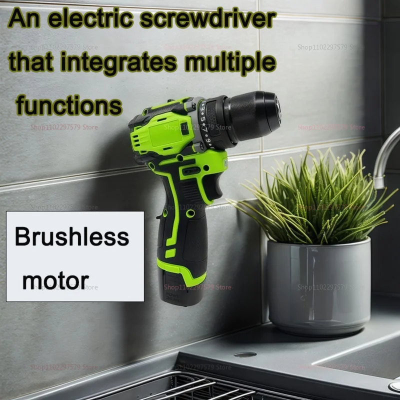 18 V 2-in-1-Lithium-Bohrmaschine und elektrischer Schraubendreher, bürstenloser Motor, 45 Nm Drehmoment, kabelloses Multifunktions-Heimwerkerwerkzeug