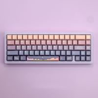 136 Keys/set Fairy Tale Star Moon Keycaps PBT Dye Subbed Key Caps Cherry Profile Keycap For Keychron 75% Anne GH60 GK64 Poker