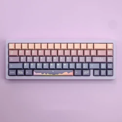 139 Keys/set Fairy Tale Star Moon Keycaps PBT Dye Subbed Key Caps Cherry Profile Keycap For Keychron 75% Anne GH60 GK64 Poker