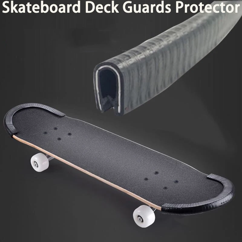 

U Channel Design Skateboard Deck Guards Protector Bump Longboard Dance Board Deck Guards Crash Rubber Strip